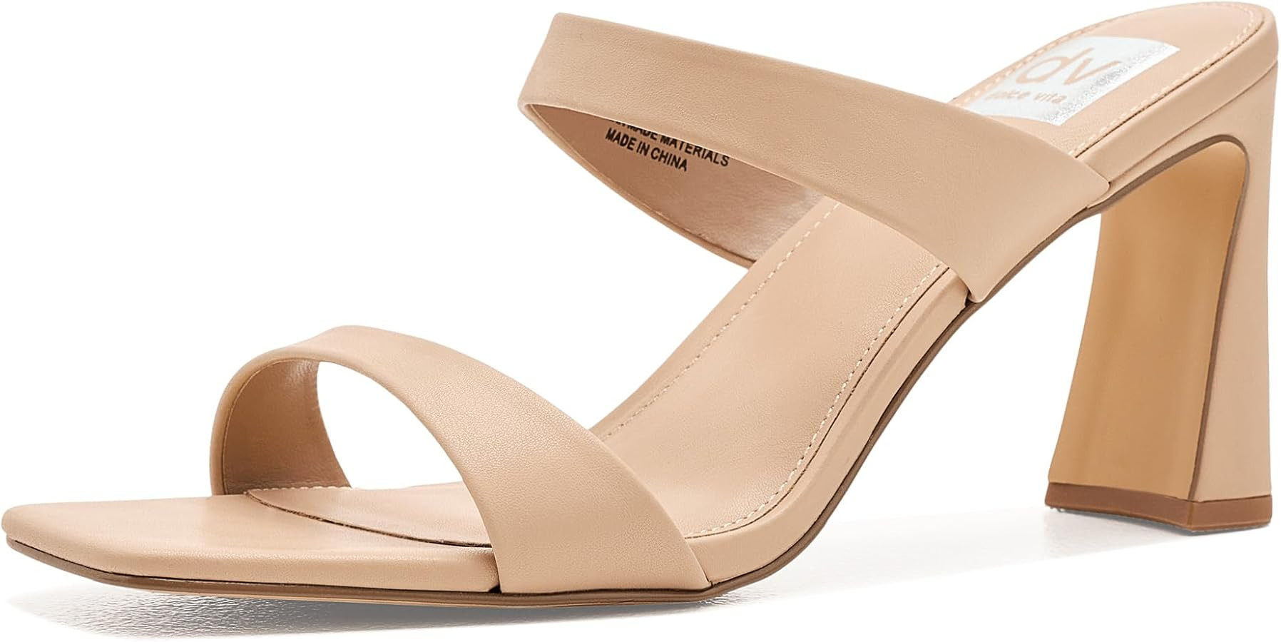 Dolce Vita DV Women's Veniss Heeled Sandal, Nude, 9 | Amazon (US)