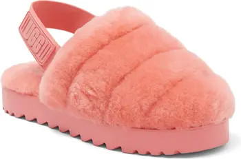 UGG® Super Fluff Genuine Shearling Slingback Slipper | Nordstromrack | Nordstrom Rack