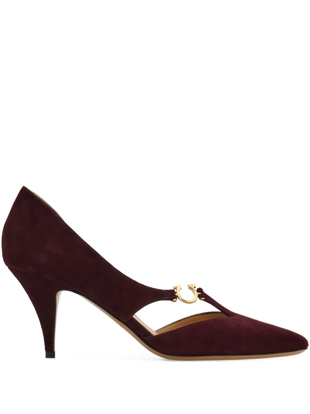 Ferragamo 70mm cut-out Pumps | Red | FARFETCH RO | Farfetch Global