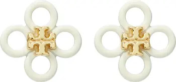 Tory Burch Small Kira Enamel Clover Stud Earrings | Nordstrom | Nordstrom