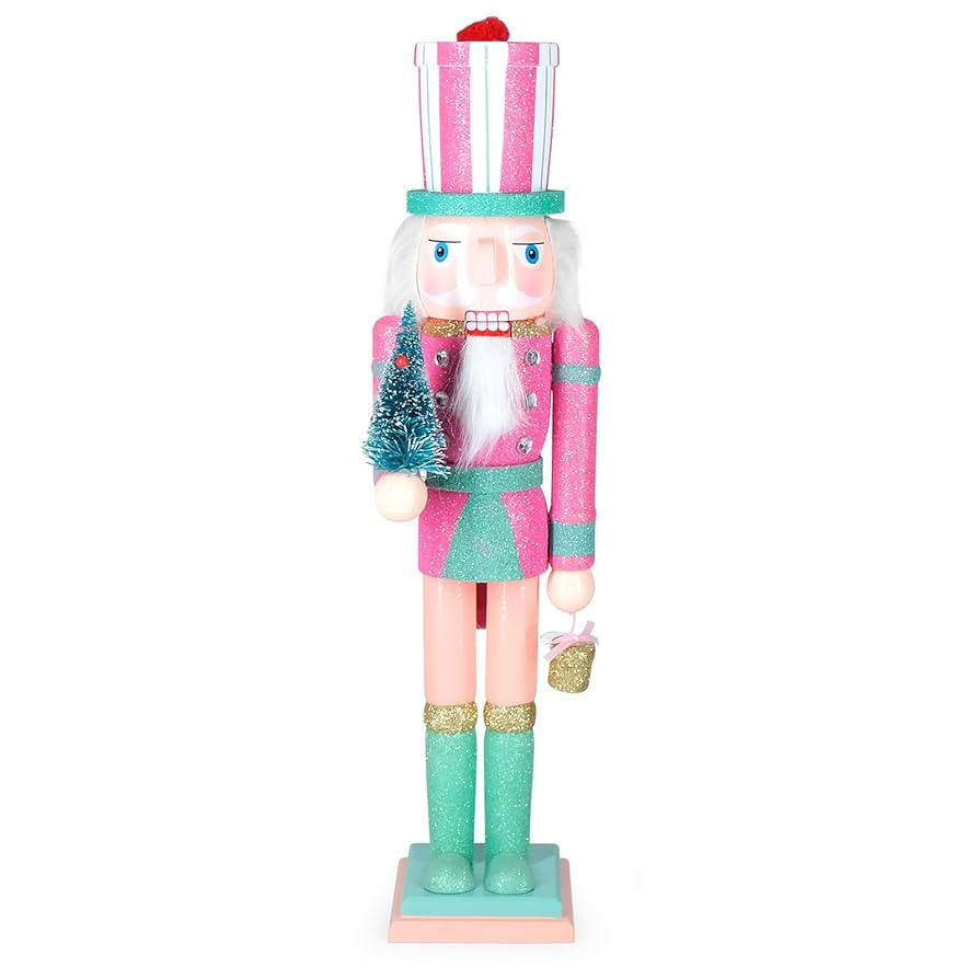Christmas Nutcracker Decor,15" Wooden Nutcracker Decorations,Collects Nutcracker Ornament for Fes... | Amazon (US)