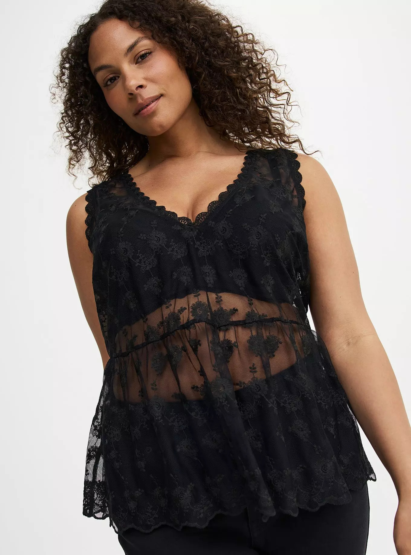 Lace V-Neck Tank | Torrid (US & Canada)