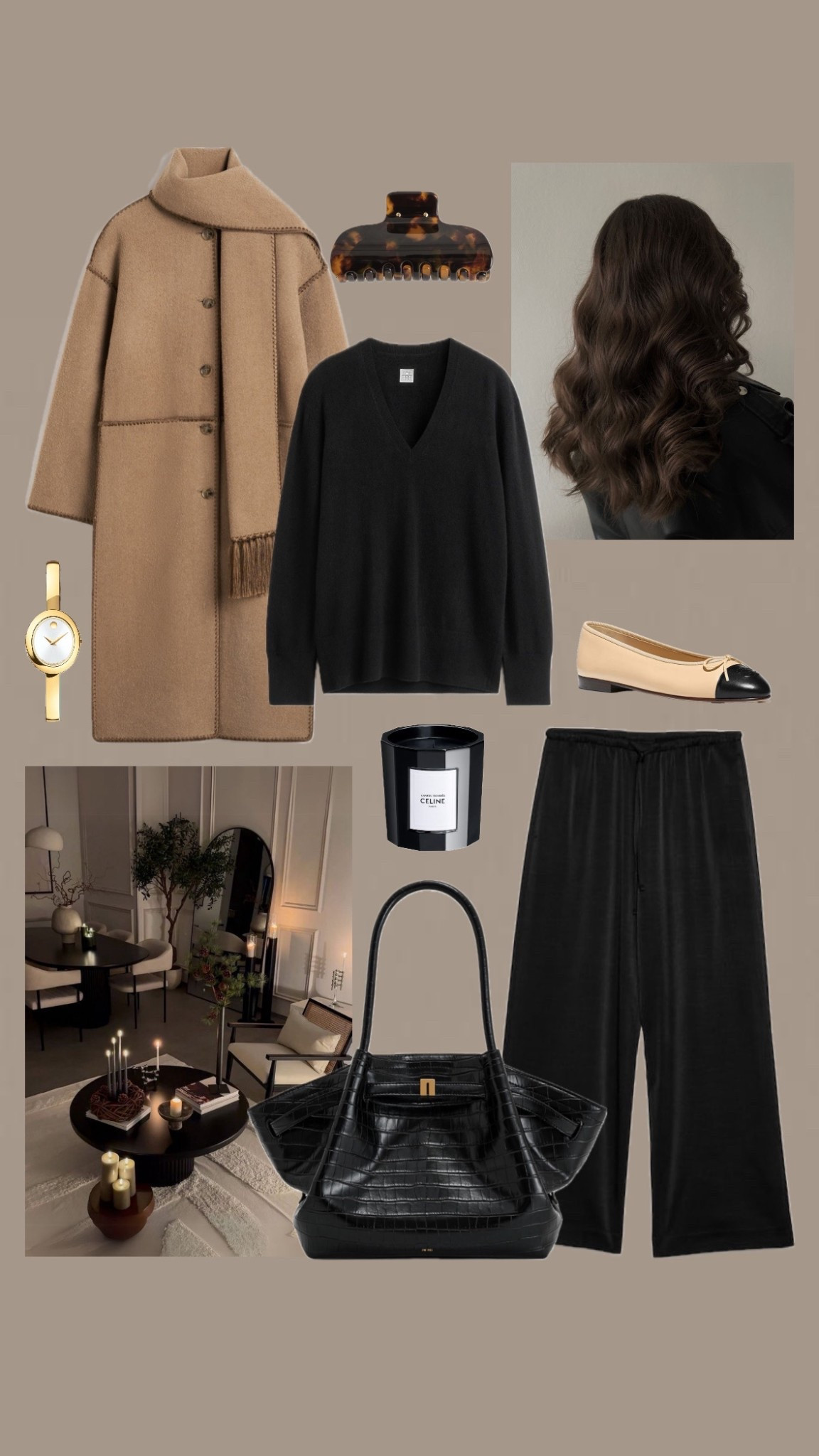 Fall Pinterest mood board 🐻🤎🤎 I have some items and others are on my wishlist hehe 🤍