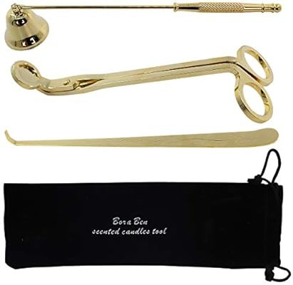 ZAITOE 3 in 1 Candle Accessory Set Included Candle Wick Trimmer,Candle Snuffer,Candle Wick Dipper... | Amazon (US)