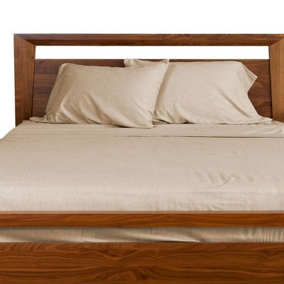 BedVoyage Twin Melange Viscose from Bamboo Cotton Bed Sheets Sand: 300 Thread Count, Twill Weave, OEKO-TEX Certified | Target