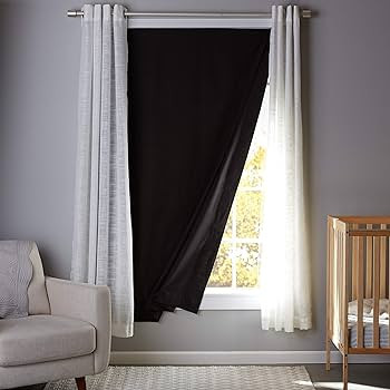 Amazon Basics Portable Window Blackout Curtain Shade with Suction Cups for Travel, 1-Pack, 50" x ... | Amazon (US)