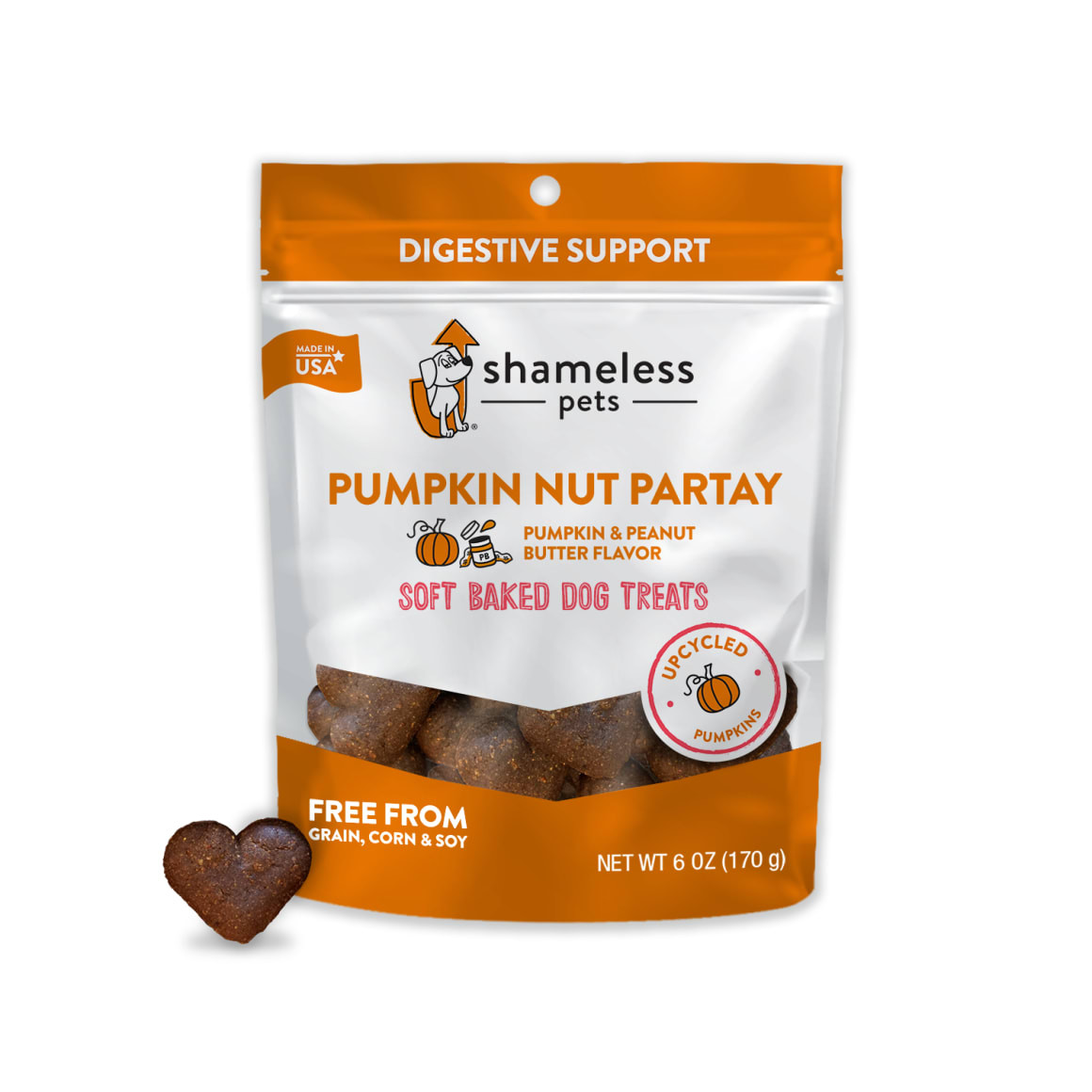 Shameless Pets Pumpkin Nut Par-Tay Soft-Baked Dog Treats | Grove