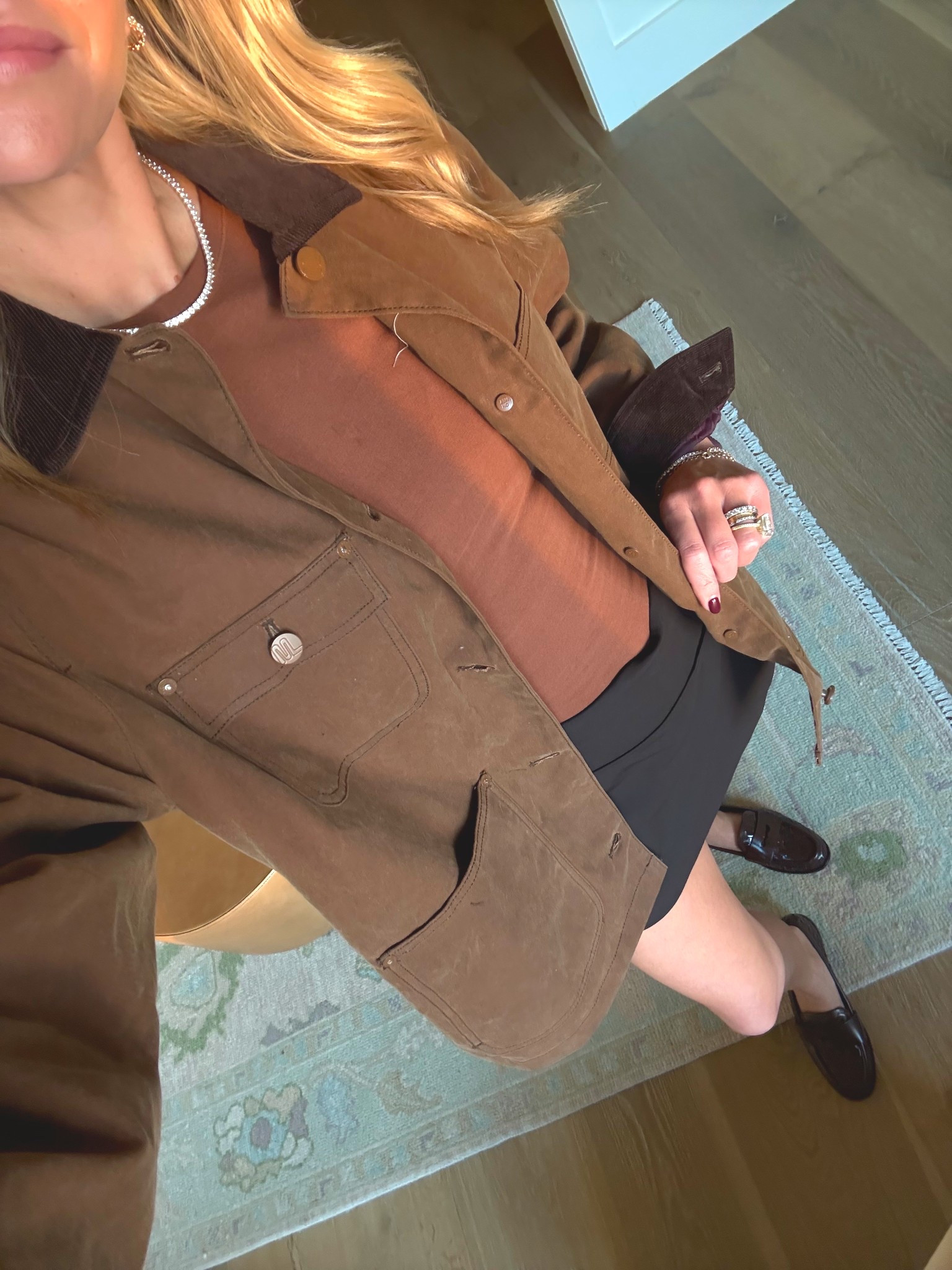 Brown moment in my fall layering favorites 