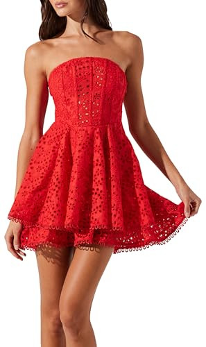 ASTR The Label Women's Deasia Dress, Red, S | Amazon (US)