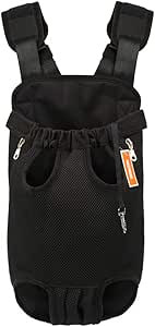 NICREW Out Front Dog Carrier, Hands-Free Adjustable Pet Backpack Carrier, Wide Straps with Should... | Amazon (US)