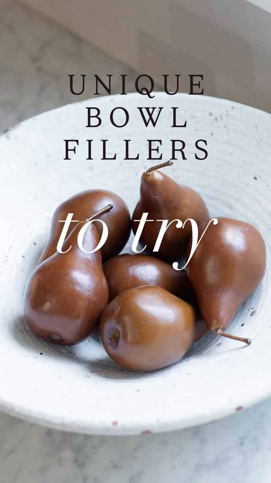 
Candy for a seasonal touch.
Faux fruit for color without commitment.
Pillar candles for cozy glow.
Wood dominoes or Jenga blocks for texture + interest.
Even peppercorns for a subtle, organic look.

The bowl is the hero — but what you put inside is what makes it feel styled, not staged.

Linking my favorite neutral bowls + filler ideas here 🤍

#LTKSeasonal #LTKSaleAlert #LTKHome