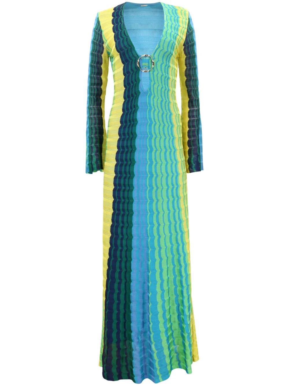 Alexis Vibe V-neck Maxi Dress | Blue | FARFETCH | Farfetch Global