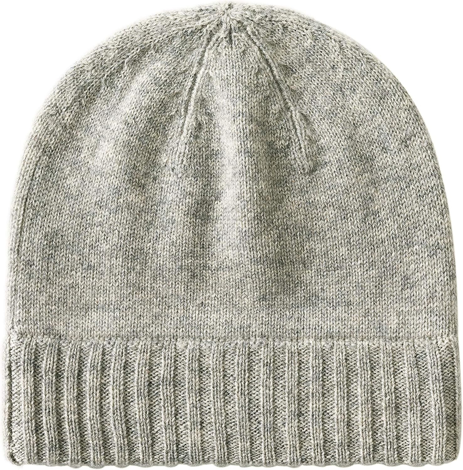 EURKEA Women’s 100% Cashmere Winter Beanie Soft Skullies Cap Knit Hat Gift | Amazon (US)