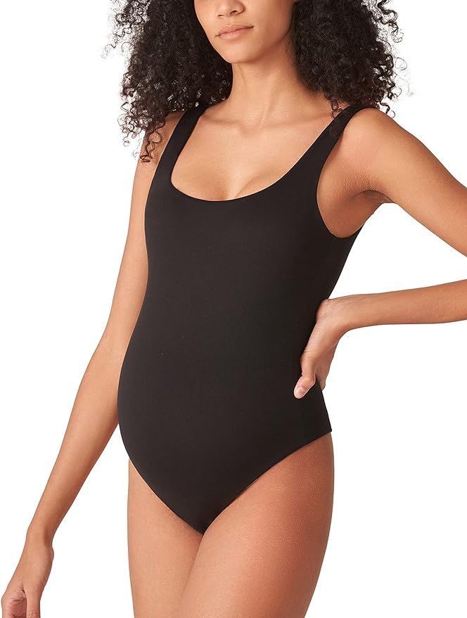 POSHDIVAH Women's Maternity Bodysuits Scoop Neck Sleeveless Tank Tops Stretchy Shapewear Soft Pre... | Amazon (US)