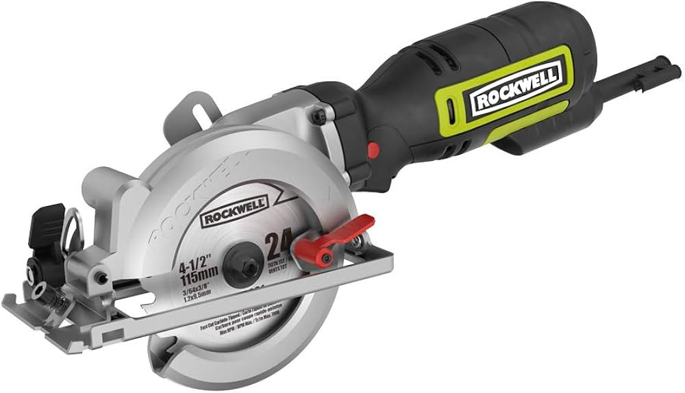 Rockwell 4-1/2” Compact Circular Saw, 5 amps, 3500 rpm, with Dust Port and Starter Kit– RK344... | Amazon (US)
