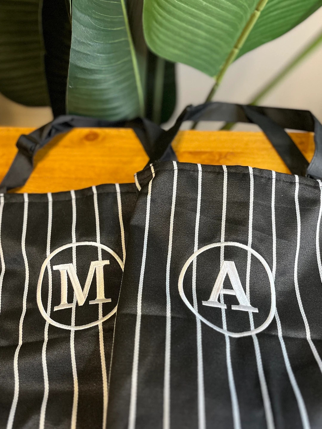 Custom Apron, Personalized Apron, Modern Apron, Striped Apron, Initial Apron, Custom Host Gift, C... | Etsy (US)