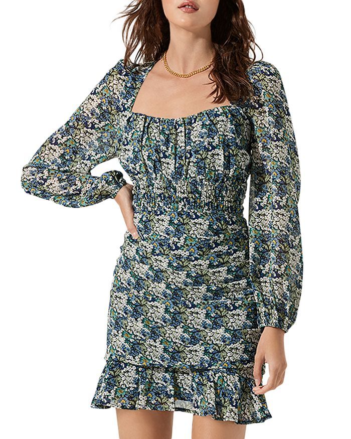 Ruched Floral Mini Dress | Bloomingdale's (US)