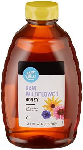 Amazon Brand - Happy Belly Raw Wildflower Honey, 32 oz (Previously Solimo) (Packaging May Vary) | Amazon (US)