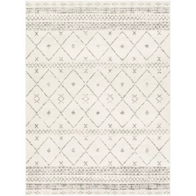 Warlick Soutwestern White/Medium Gray Area Rug Union Rustic Rug Size: Rectangle 6'7" x 9' | Wayfair North America