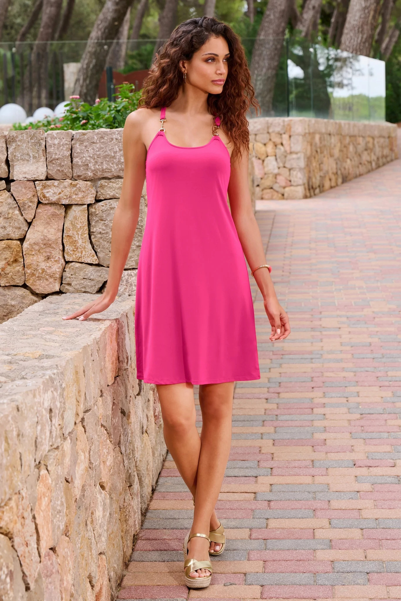 Hardware Sleeveless Tank Dress | Boston Proper