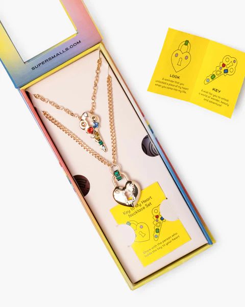 Lock & Key "Mommy & Me" Necklace Set | Super Smalls