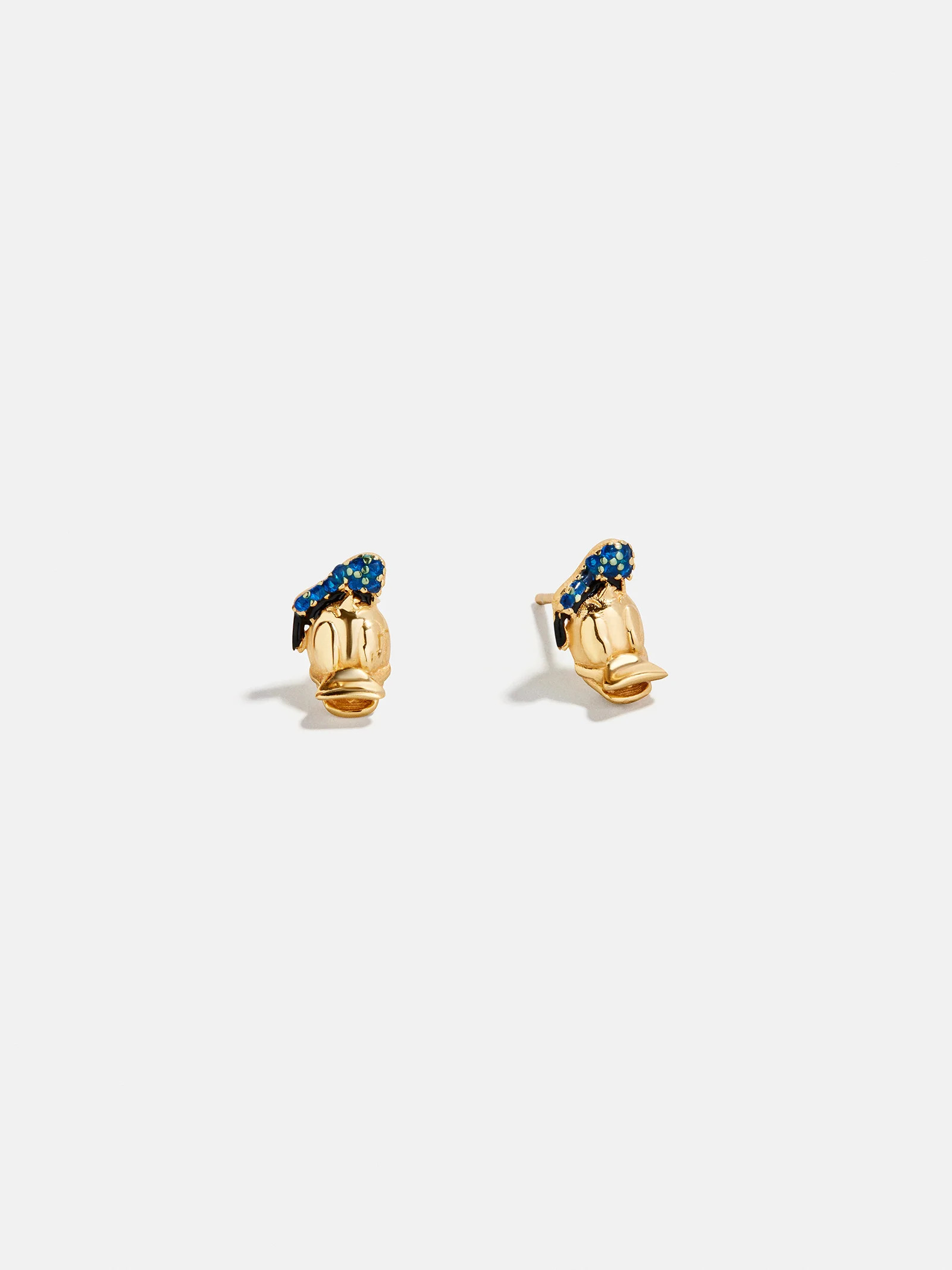 Disney Donald Duck 18K Gold Plated Sterling Silver Crystal Studs - Donald Duck | BaubleBar