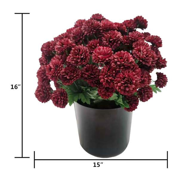 Burgundy Mum Arrangement, 16" | At Home