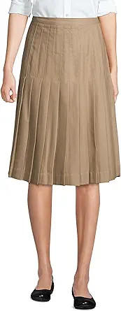 Lands' End School Uniform Women's Solid Pleated Skirt Below The Knee | Amazon (US)