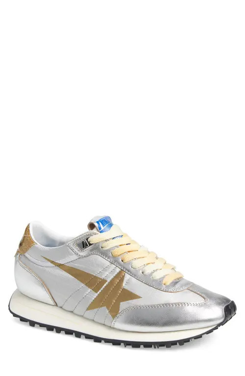 Golden Goose Marathon Sneaker in Silver/Gold at Nordstrom, Size 11Us | Nordstrom