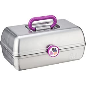 Caboodles Twilight Disco - On-The-go Girl Costmetic Organizer Make-up & Accessory Carry Case, Sil... | Amazon (US)