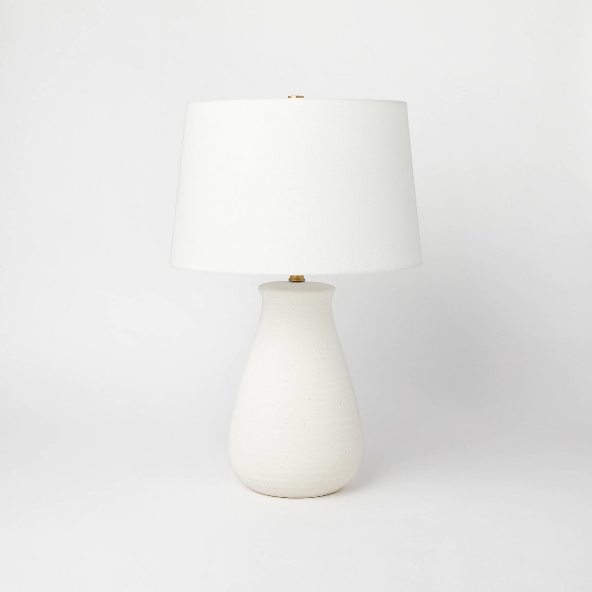 Ceramic Speckled Table Lamp White (Includes LED Light Bulb) - Threshold™ designed with Studio M... | Target