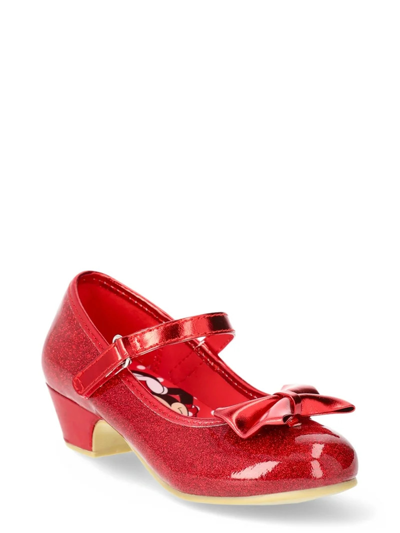 Minnie Mouse Toddler Girls Low Heel Dress Up Shoes | Walmart (US)