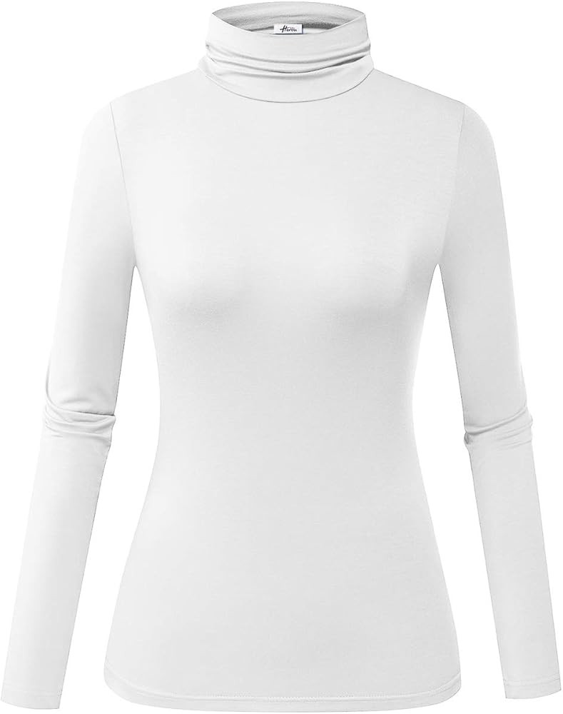 Women's Long Sleeve Lightweight Soft Pullover Turtleneck Tops | Amazon (US)