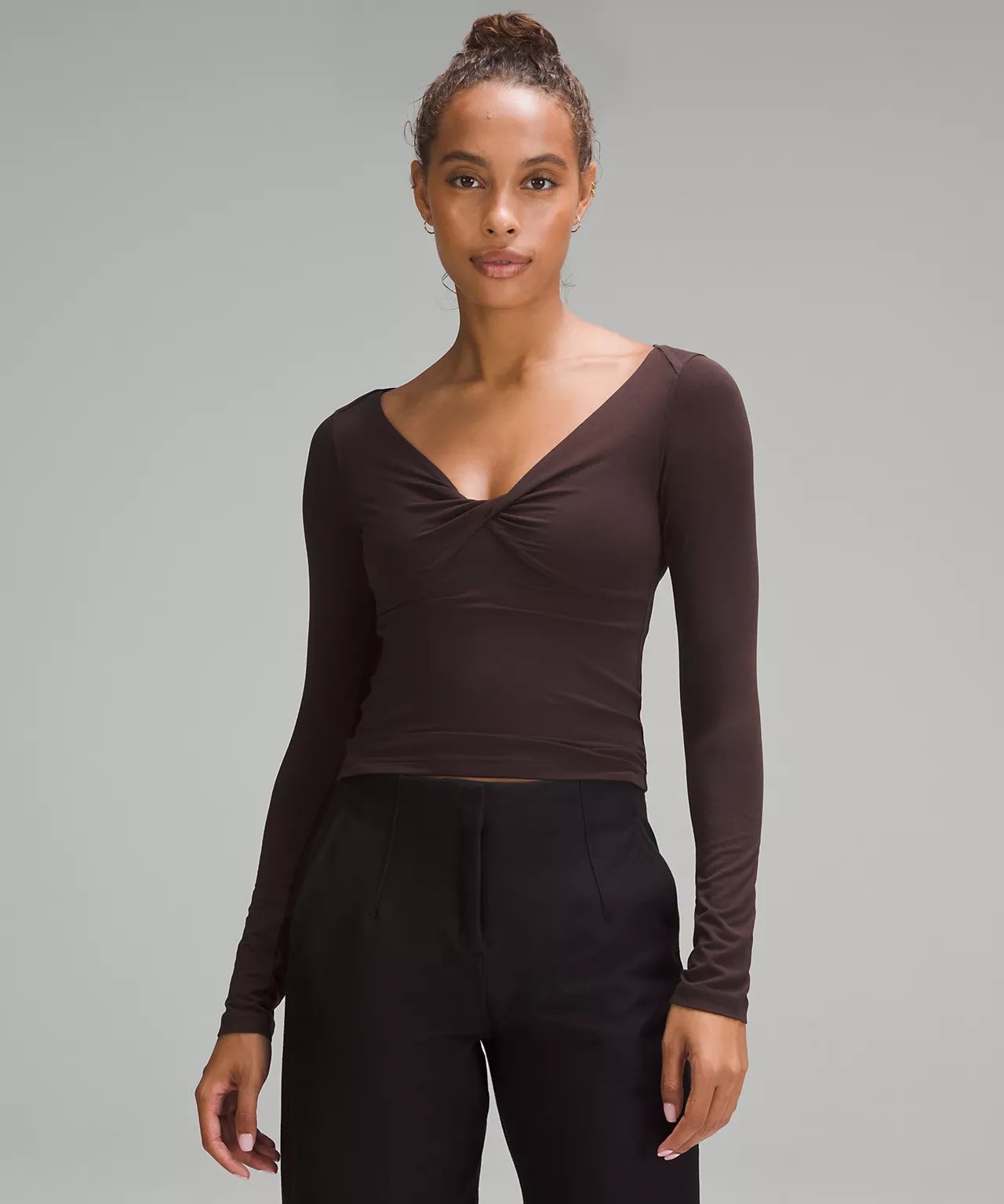 Modal-Silk Blend V-Neck Long-Sleeve Shirt | Women's Long Sleeve Shirts | lululemon | Lululemon (US)