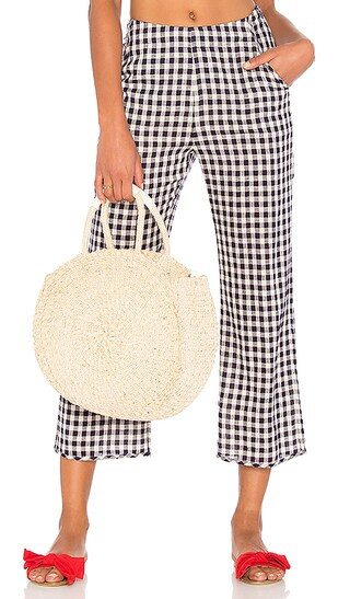 Capulet Lune Pants in Navy Gingham | Revolve Clothing