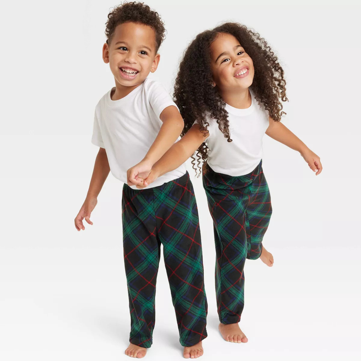 Toddler Plaid Microfleece Holiday Matching Family Pajama Pants - Wondershop™ Black | Target