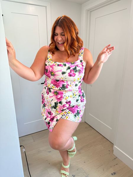 This spring set has me swooning 🤩 you can pair it with so many shoe options, I’m wearing an XXL in both top & bottom! 🌸 

#LTKplussize #LTKmidsize #LTKfindsunder100