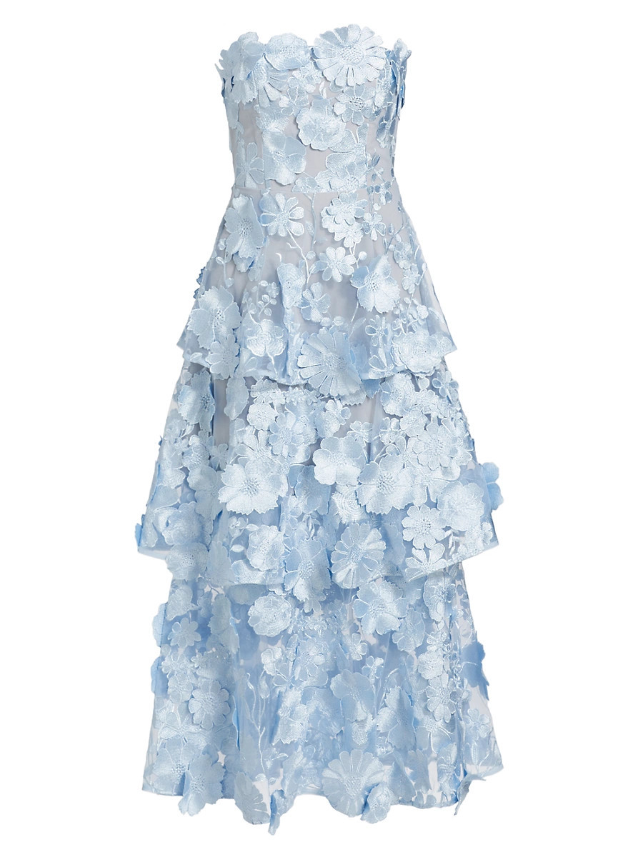 Women's Elevated Classics Selene Maxi Dress - Blue - Size Medium | Saks Fifth Avenue