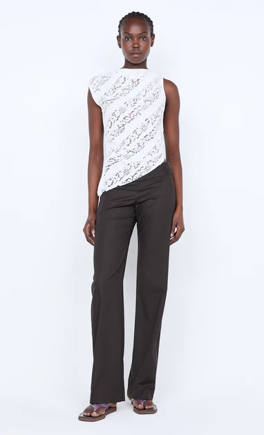 HENRIETTA ASYM TOP - WHITE | Bec & Bridge (Global)
