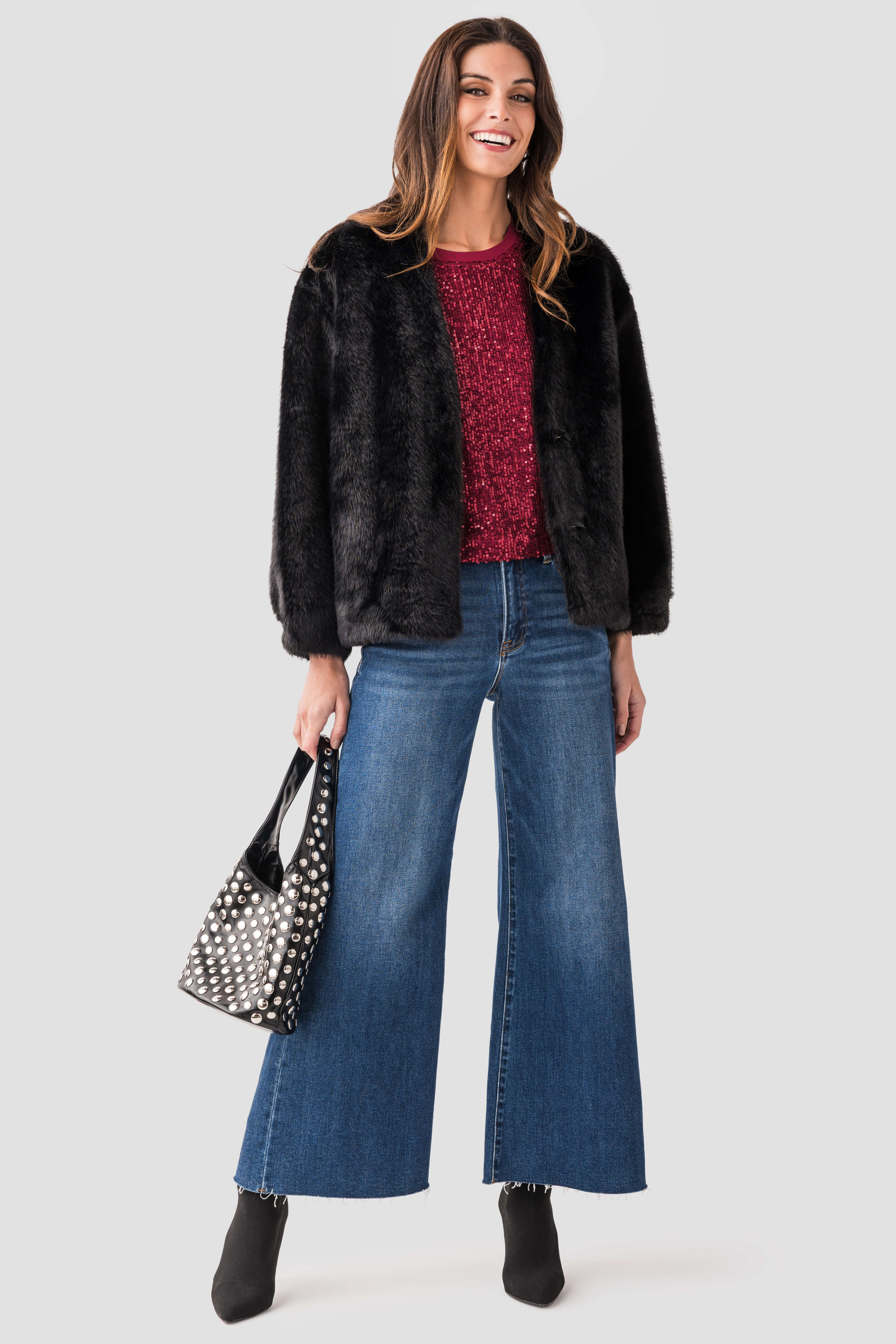 Risen Frannie Palazzo Raw Hem | Social Threads