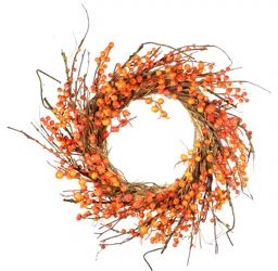 August Grove Fall Wild Berry 25" Artificial Flower Wreath | Wayfair | Wayfair North America