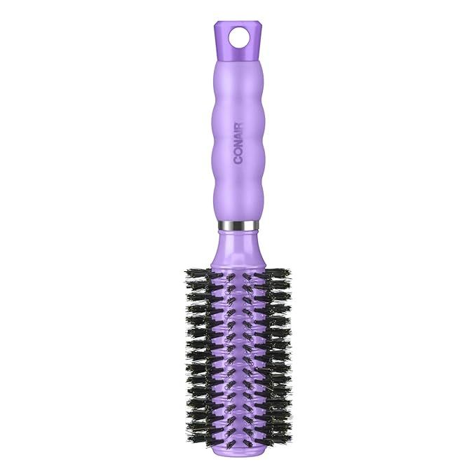 Conair Hair Brush with Boar Bristle, Gel Grips, Round, Medium, Colors May Vary | Amazon (US)