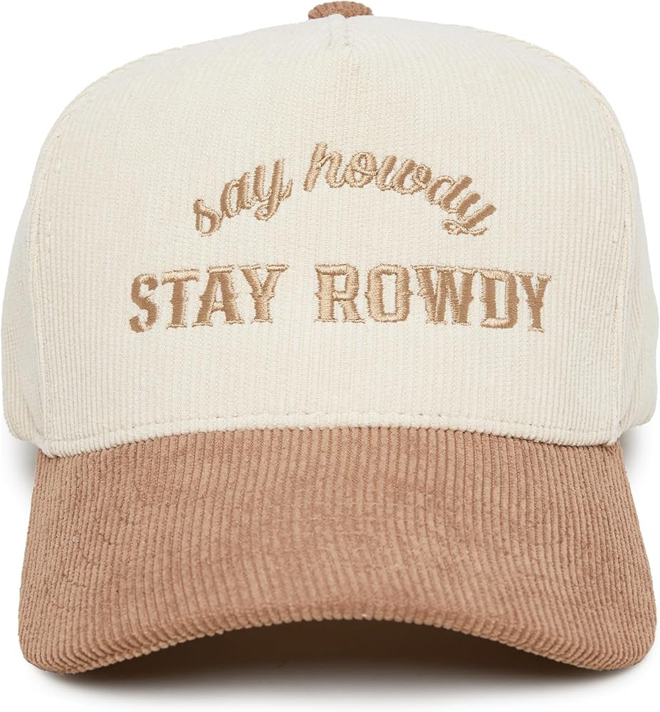 Funky Junque Two Tone Vintage Trucker Hats Men Women Corduroy Trendy Embroidered Baseball Cap Sna... | Amazon (US)