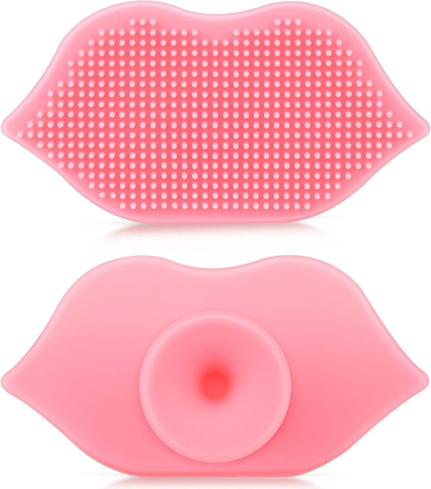 2 Pieces Lip Scrub Brush, Silicone Lip Scrubber and Exfoliating Brush Tool for Men Women Smoother... | Amazon (US)