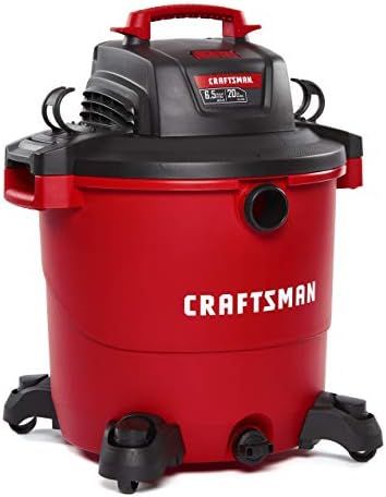 CRAFTSMAN CMXEVBE17596 20 Gallon 6.5 Peak HP Wet/Dry Vac, Heavy-Duty Shop Vacuum with Attachments | Amazon (US)