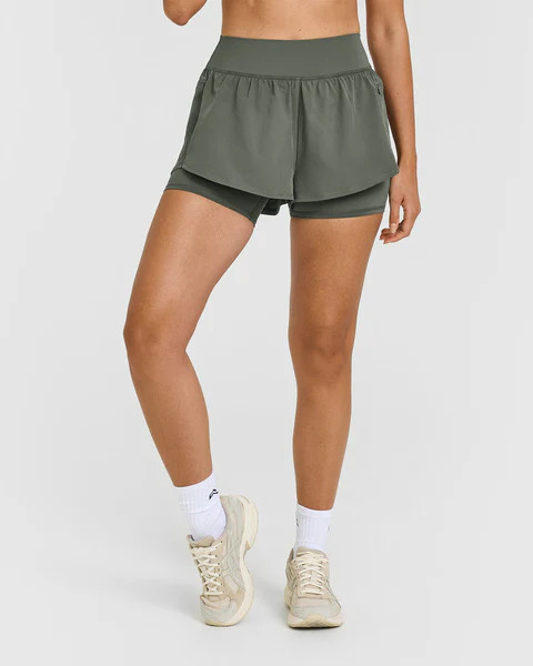 Unified Double Layer Shorts 5" 
 Dark Khaki | Oner Active (UK / US)