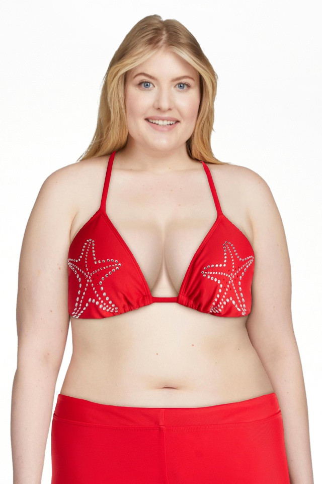 No Boundaries Rhinestone Bikini Top, Women's XXS-XXL | Walmart (US)