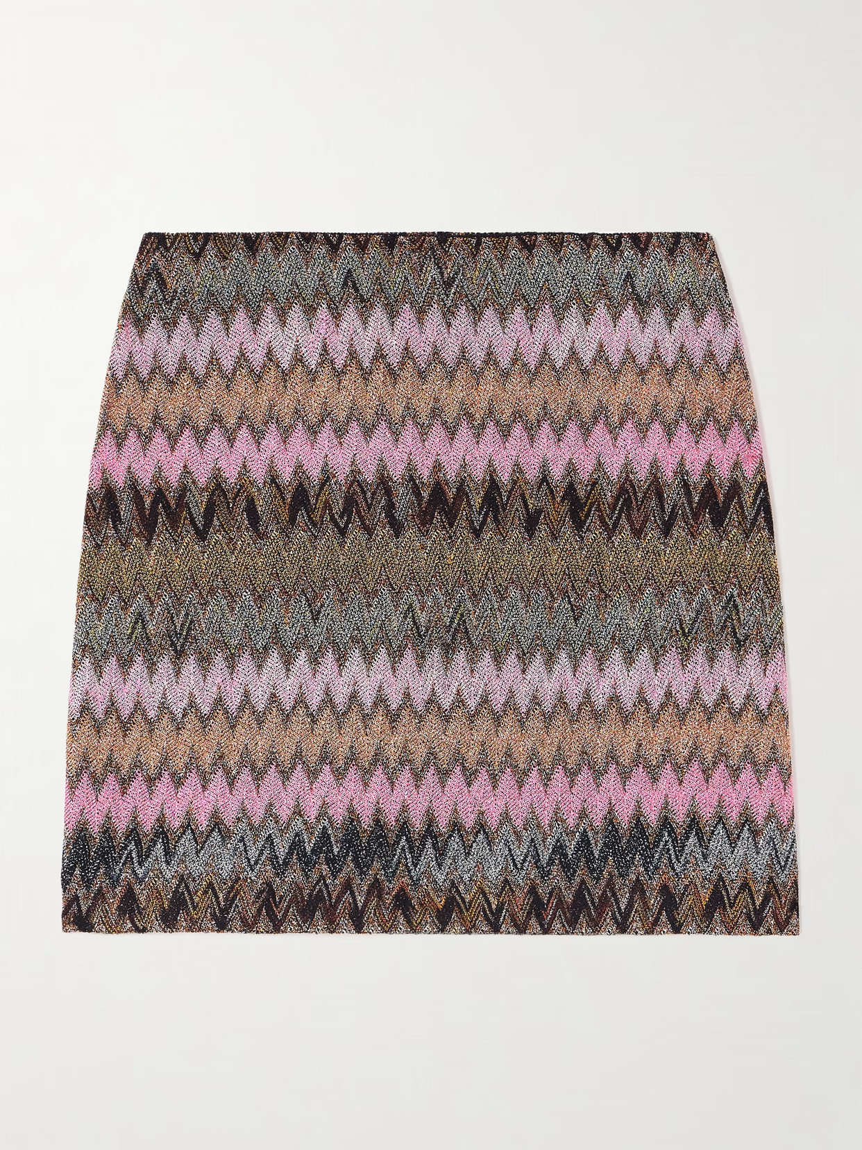 Missoni - Striped Metallic Crochet-knit Mini Skirt - Multi | NET-A-PORTER (US)