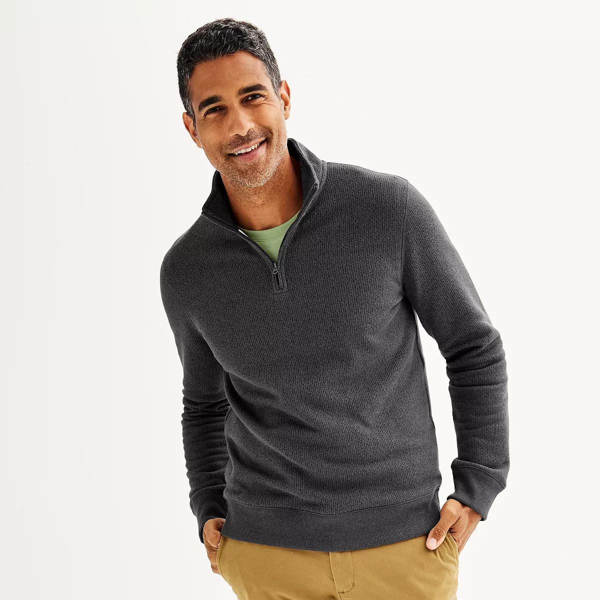 Men's Sonoma Goods For Life® Fleece Quarter-Zip Pullover | Kohl's