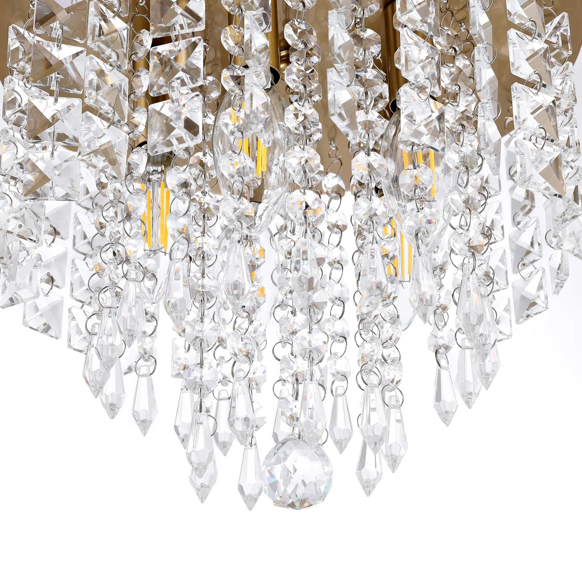 Salley 5-Light 11" Crystal Flush Mount | Wayfair North America